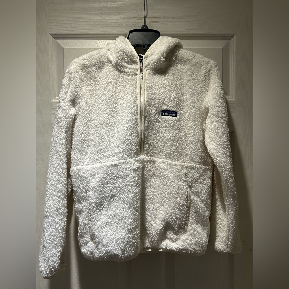 Patagonia Los Gatos Hooded Fleece Pullover Cream White - M - Picture 6 of 11